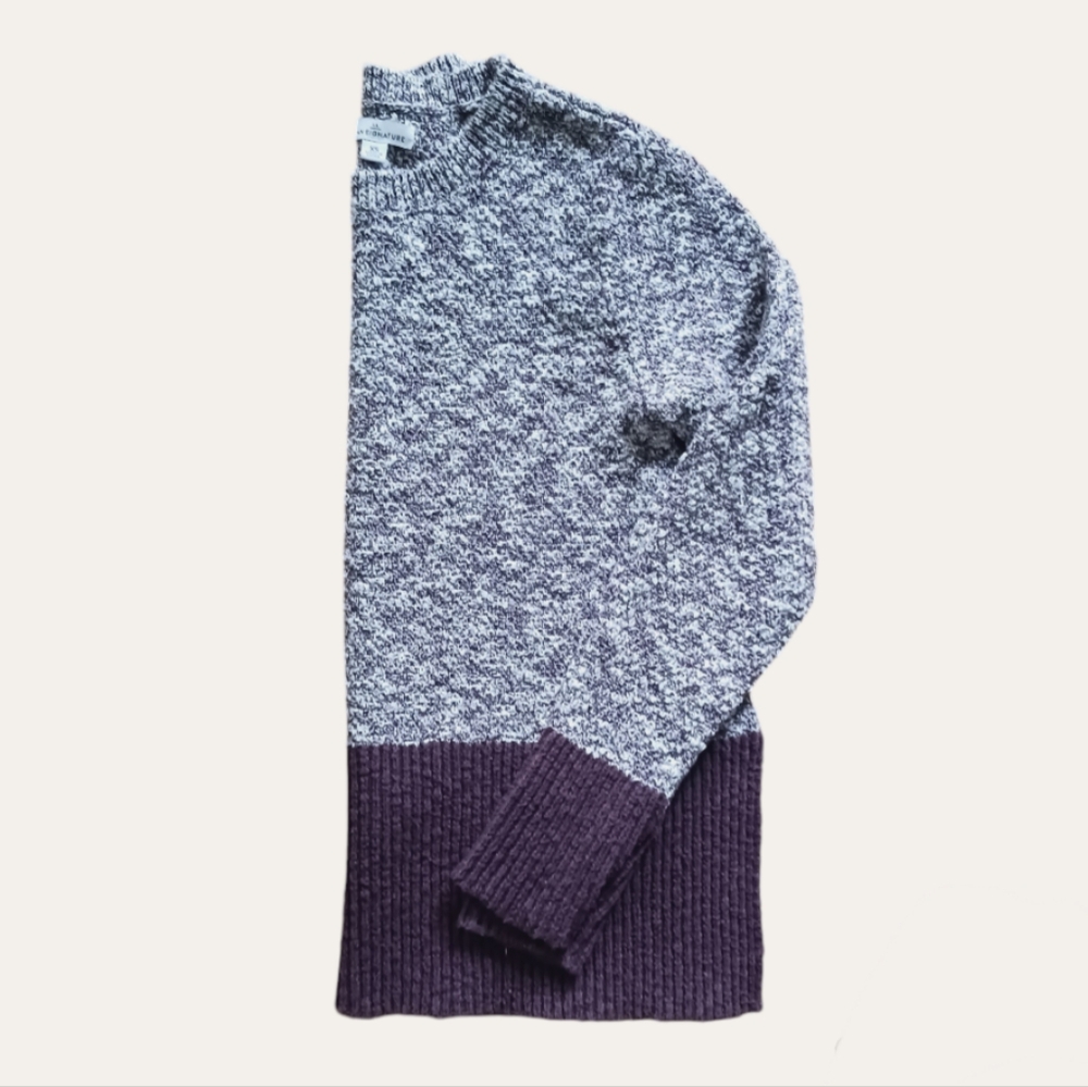 🌷 L.L. Bean Signature Cotton / Linen Ragg Knit Sweater - Picture 3 of 5